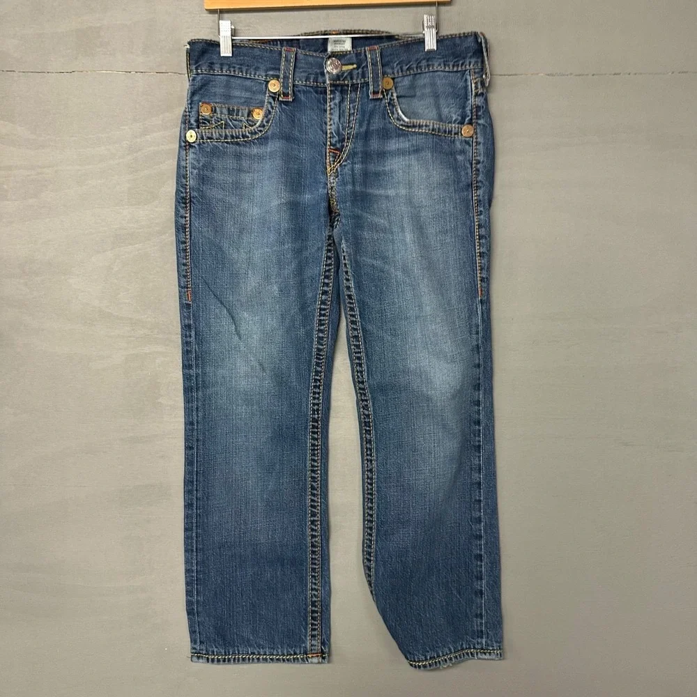 True Religion Bobby Big T Mens‎ Jeans Dark Wash Size 30x34